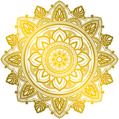 luxury mandala background with golden arabesque pattern.