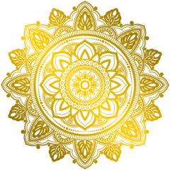 Fotobehang Mandala luxury mandala background with golden arabesque pattern.  © Aphiradi