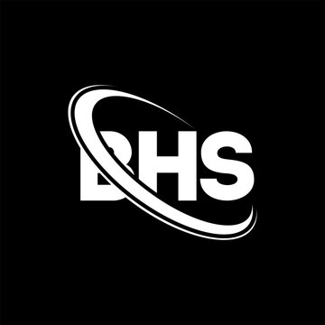 BHS logo. BHS letter. BHS letter logo design. Initials BHS logo linked with circle and uppercase monogram logo. BHS typography for technology, business and real estate brand.
