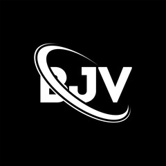 BJV logo. BJV letter. BJV letter logo design. Initials BJV logo linked with circle and uppercase monogram logo. BJV typography for technology, business and real estate brand.