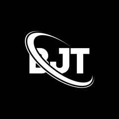 BJT logo. BJT letter. BJT letter logo design. Initials BJT logo linked with circle and uppercase monogram logo. BJT typography for technology, business and real estate brand.