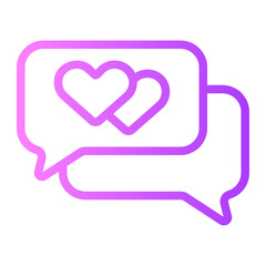 love message gradient icon
