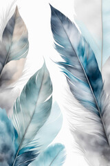Colour feather abstract background. .
