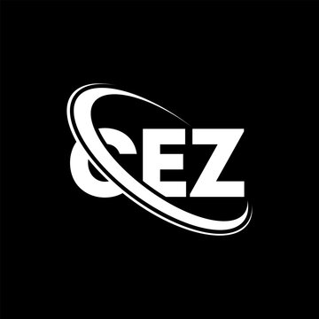 CEZ logo. CEZ letter. CEZ letter logo design. Initials CEZ logo linked with circle and uppercase monogram logo. CEZ typography for technology, business and real estate brand.