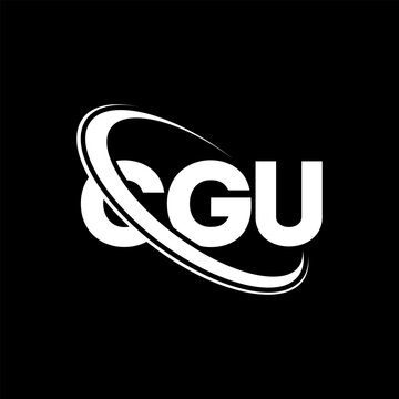 CGU logo. CGU letter. CGU letter logo design. Initials CGU logo linked with circle and uppercase monogram logo. CGU typography for technology, business and real estate brand.