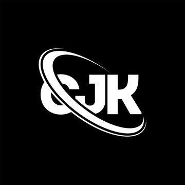 CJK logo. CJK letter. CJK letter logo design. Initials CJK logo linked with circle and uppercase monogram logo. CJK typography for technology, business and real estate brand.
