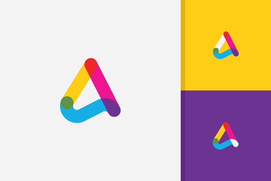 triangle  logo design vector template