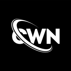 CWN logo. CWN letter. CWN letter logo design. Initials CWN logo linked with circle and uppercase monogram logo. CWN typography for technology, business and real estate brand.