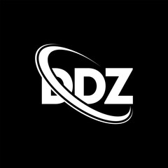 DDZ logo. DDZ letter. DDZ letter logo design. Initials DDZ logo linked with circle and uppercase monogram logo. DDZ typography for technology, business and real estate brand.