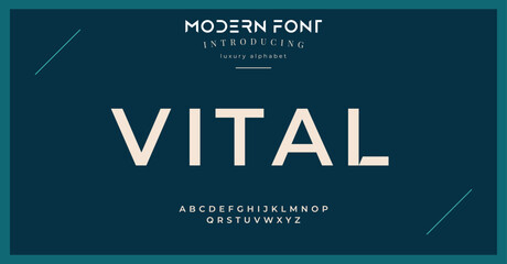 Abstract modern urban alphabet fonts. Typography sport, simple, technology, fashion, digital, future creative logo font. vector illustration