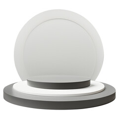 Multiple step Podium display , cylinder pedestal. Realistic modern rendering 3d shape for products display presentation. Abstract, Pastel minimal wall scene, Studio room.
