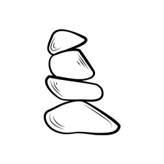 Spa Stone Icon Outline 