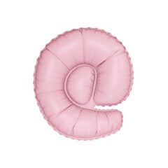 3D marshmallow pink color helium balloon 