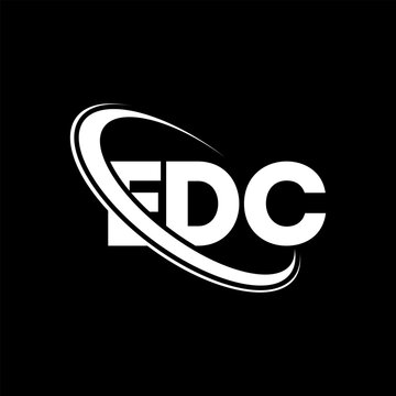EDC logo. EDC letter. EDC letter logo design. Initials EDC logo linked with circle and uppercase monogram logo. EDC typography for technology, business and real estate brand.