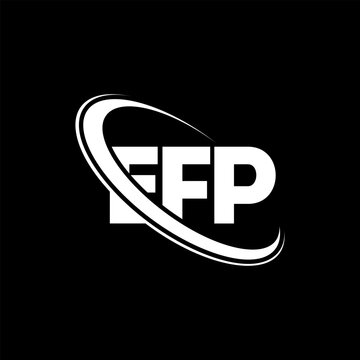 EFP logo. EFP letter. EFP letter logo design. Initials EFP logo linked with circle and uppercase monogram logo. EFP typography for technology, business and real estate brand.