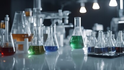 Chemical Research, A range of chemical formulas being developed in the laboratory