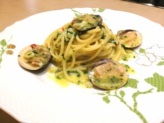 あさりを使った料理　ボンゴレスパゲッティ