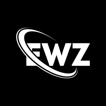 EWZ logo. EWZ letter. EWZ letter logo design. Initials EWZ logo linked with circle and uppercase monogram logo. EWZ typography for technology, business and real estate brand.