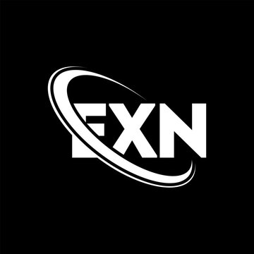 EXN logo. EXN letter. EXN letter logo design. Initials EXN logo linked with circle and uppercase monogram logo. EXN typography for technology, business and real estate brand.