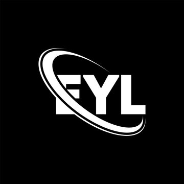 EYL logo. EYL letter. EYL letter logo design. Initials EYL logo linked with circle and uppercase monogram logo. EYL typography for technology, business and real estate brand.