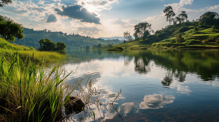 lake in the mountains