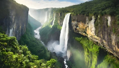  Epic Waterfall in a Verdant Valley © Agustín