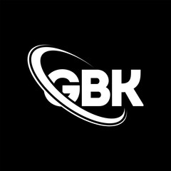 GBK logo. GBK letter. GBK letter logo design. Intitials GBK logo linked with circle and uppercase monogram logo. GBK typography for technology, business and real estate brand.