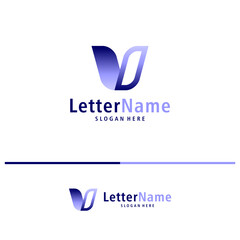 Modern letter V logo design vector. Creative V logo concepts template