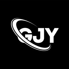 GJY logo. GJY letter. GJY letter logo design. Initials GJY logo linked with circle and uppercase monogram logo. GJY typography for technology, business and real estate brand.