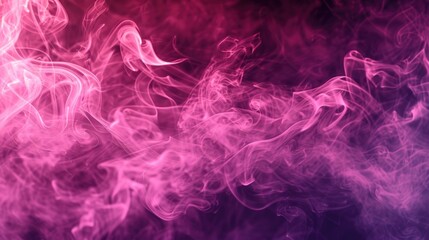 Close-up view of smoke on a black background. Versatile image suitable for various creative projects - obrazy, fototapety, plakaty
