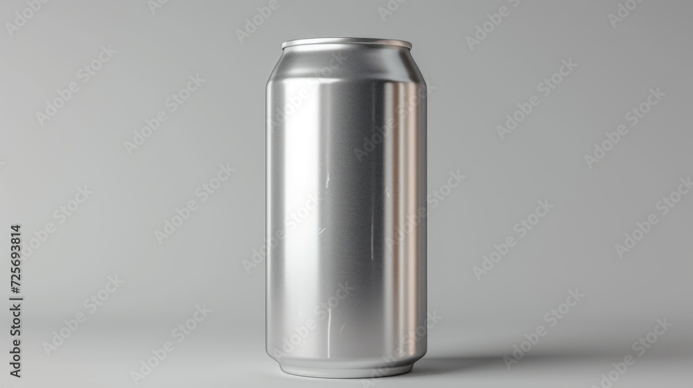 Aufkleber A can of soda placed on a gray surface. Suitable for food and beverage-related designs