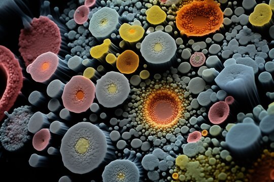 Electron microscopy of microorganism 