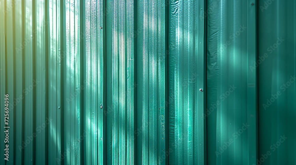 Poster A mint green abstract background has vertical lattice stripes. The image is composed of copy space, selective focus, and close-up photography.