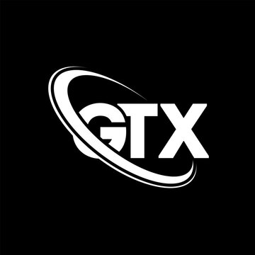 GTX logo. GTX letter. GTX letter logo design. Initials GTX logo linked with circle and uppercase monogram logo. GTX typography for technology, business and real estate brand.