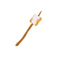 Marshmallow And Stick Illustration 