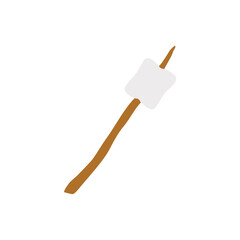 Marshmallow And Stick Illustration 
