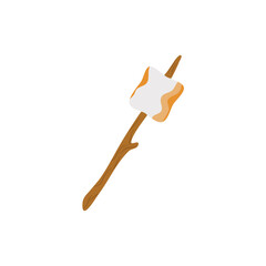 Marshmallow And Stick Illustration 