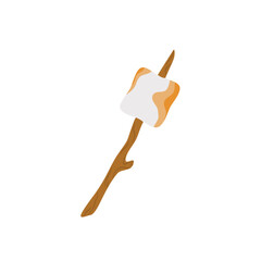 Marshmallow And Stick Illustration 