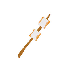 Marshmallow And Stick Illustration 