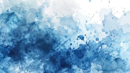 Abstract blue watercolor wonder