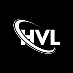 HVL logo. HVL letter. HVL letter logo design. Initials HVL logo linked with circle and uppercase monogram logo. HVL typography for technology, business and real estate brand.