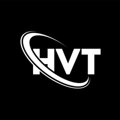 HVT logo. HVT letter. HVT letter logo design. Initials HVT logo linked with circle and uppercase monogram logo. HVT typography for technology, business and real estate brand.