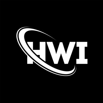 HWI logo. HWI letter. HWI letter logo design. Initials HWI logo linked with circle and uppercase monogram logo. HWI typography for technology, business and real estate brand.