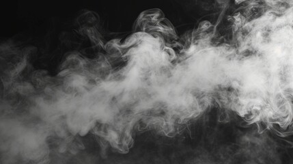A black and white photo capturing the ethereal beauty of smoke. Suitable for various creative projects and designs