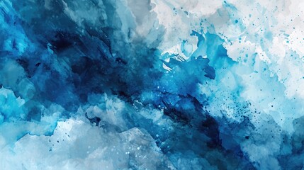 Mesmeric cobalt watercolor backdrop