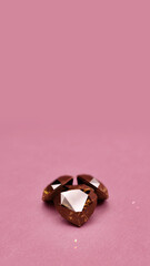 Chocolate Diamonds Hearts Display