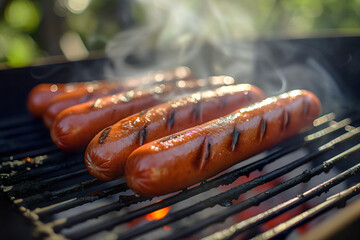Hot Dogs on the Grill