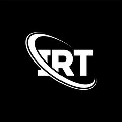 IRT logo. IRT letter. IRT letter logo design. Initials IRT logo linked with circle and uppercase monogram logo. IRT typography for technology, business and real estate brand.
