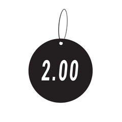 Price Tag displaying value of 2.00
