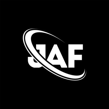 JAF logo. JAF letter. JAF letter logo design. Intitials JAF logo linked with circle and uppercase monogram logo. JAF typography for technology, business and real estate brand.